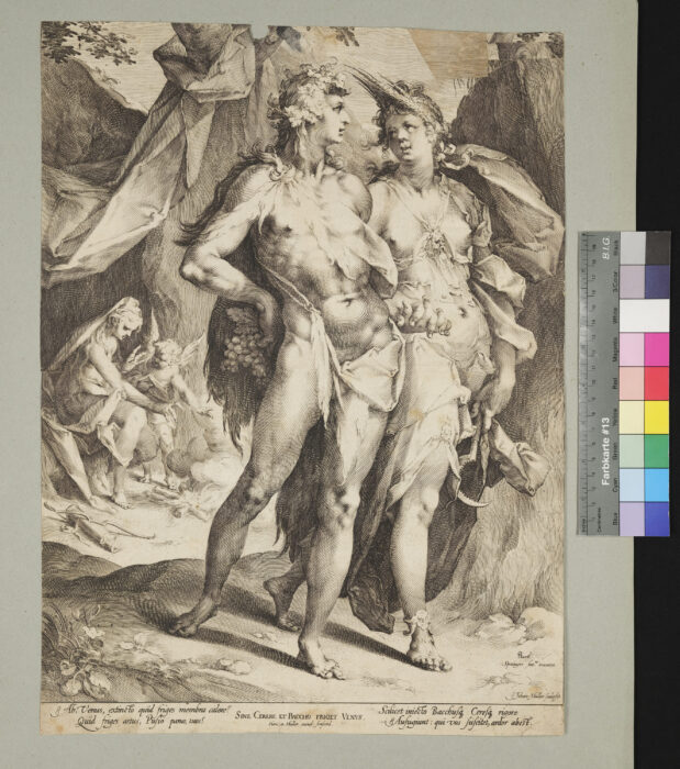 Ohne Ceres und Bacchus friert Venus, Lateinische Verse