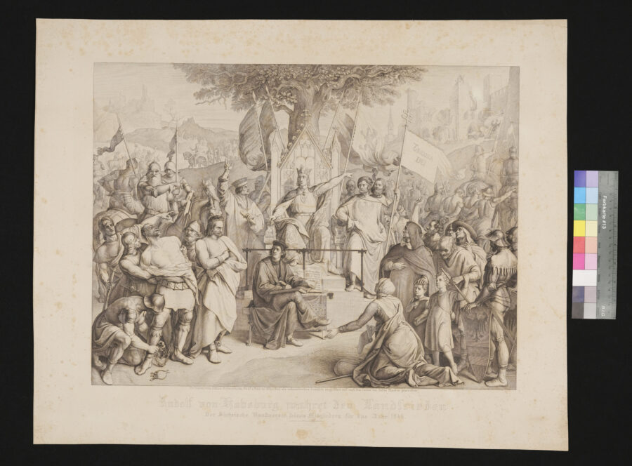 Rudolph von Habsburg wahret den Landfrieden