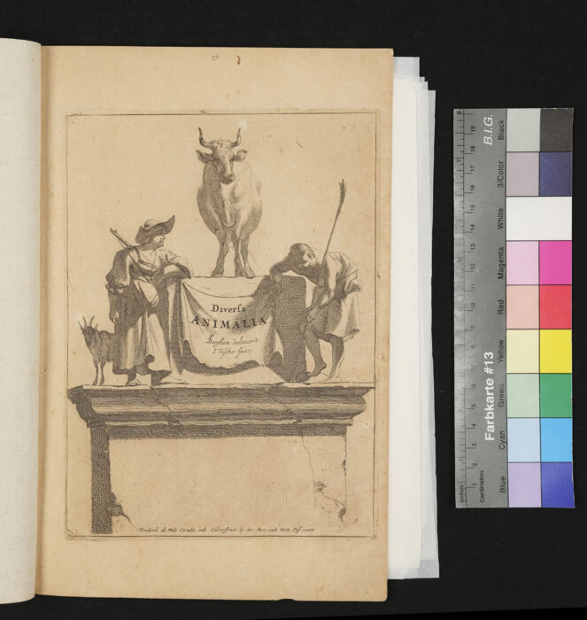 "Serie: Diversa Animalia", Nr.1, Titelkupfer