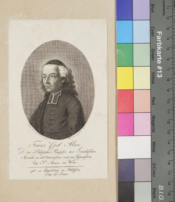 Franz Carl Alter, Professor an der Universität zu Wien
