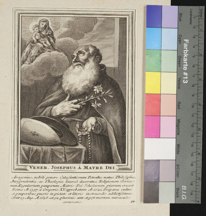"Unvollständige Sammlung ( 58 Stück ) von Heiligenbildnissen", Ven. Johannes a Matre Die, Nr. 84