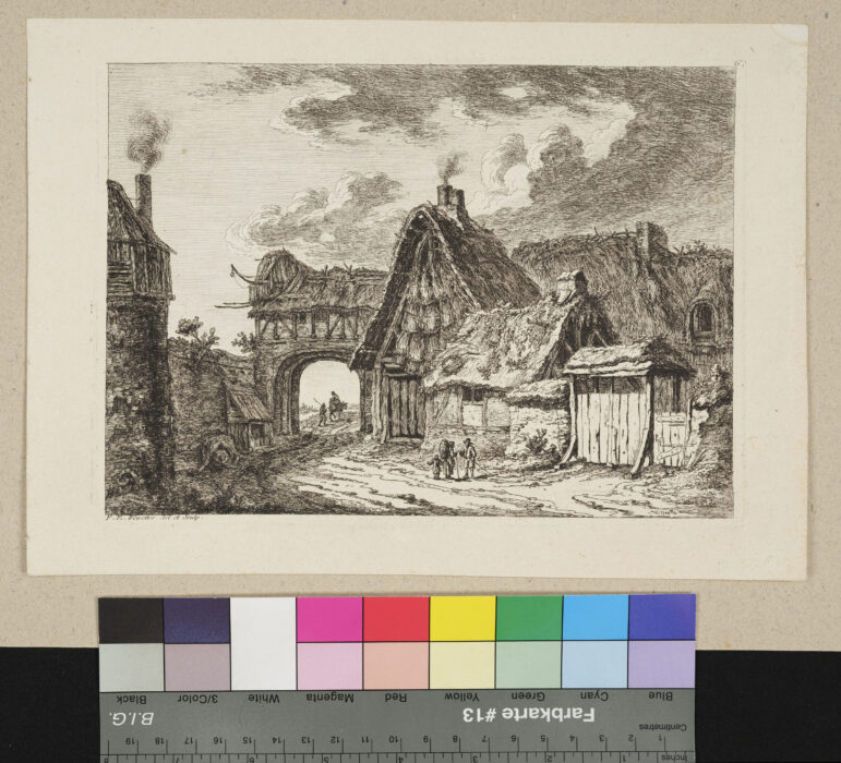 "6 Blätter, Landschaften", Suite de paysages. Vues des environs de Andeli
