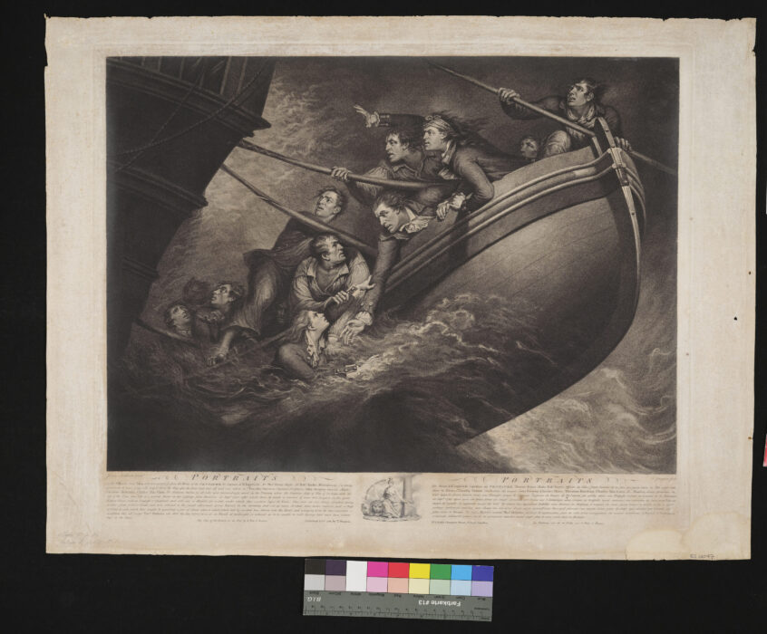 Portraits of the Officers and Men, who were preserved of the Wreck of the Centaur
