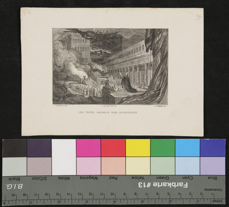 Der Tempel Salomons wird eingeweihet ( Könige, Deutsch 8,2. )