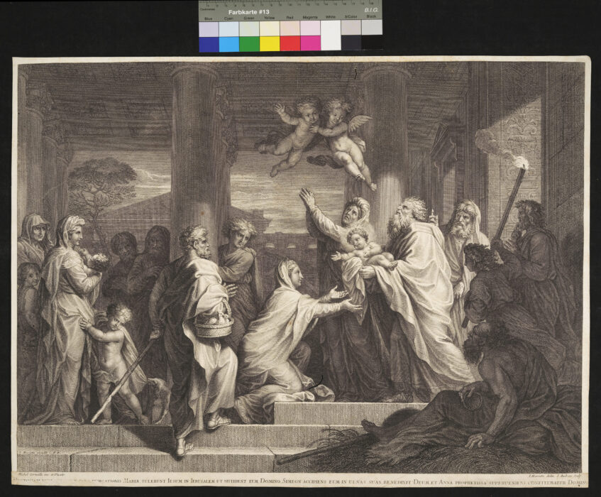 Die Darstellung Jesu im Tempel, Simeon, Anna