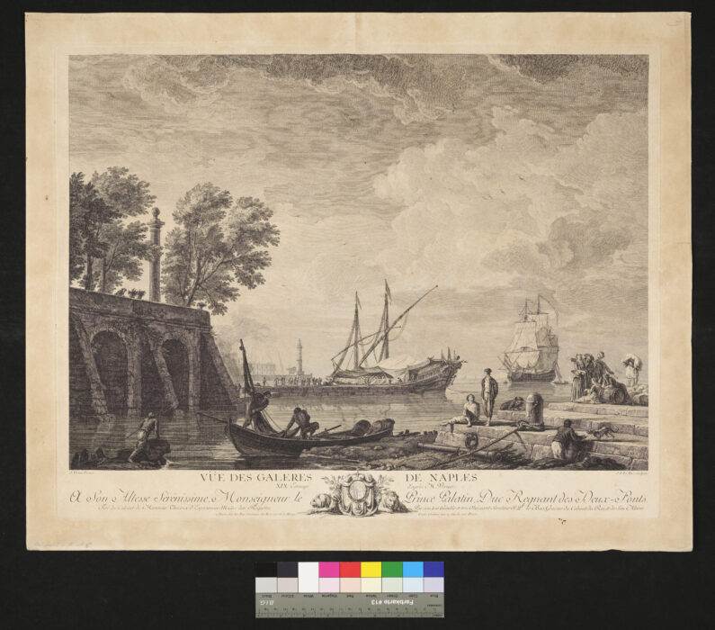 Vue de Galeres de Naples