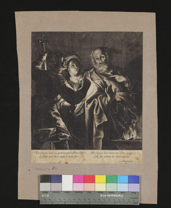 Die Verleugnung Petri, lateinische Hexameter