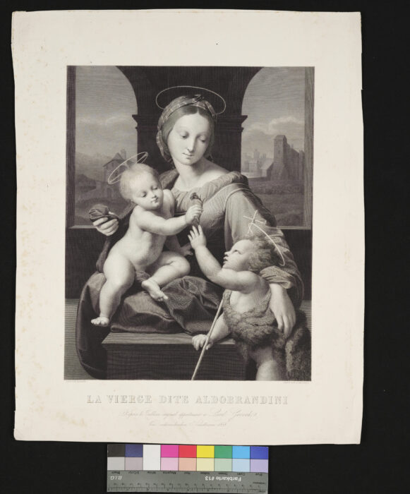 La Vierge dite Aldobrandini, Madonna, Jesus, Johannes
