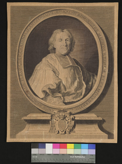 Portrait der Andre Hercule de Fleury, Cardinal