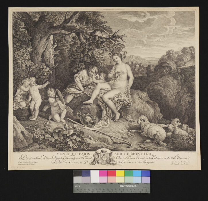 Venus und Paris auf dem Berg Ida