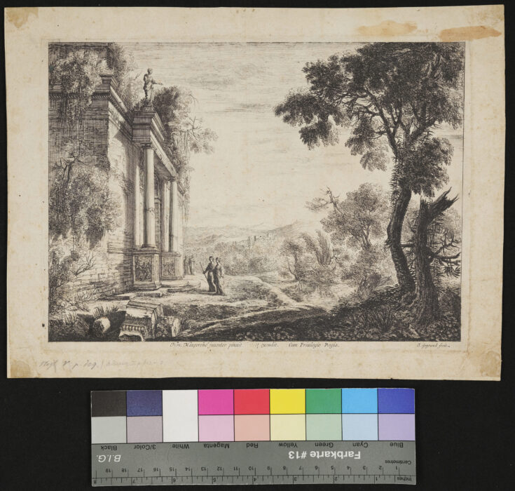 Landschaft mit Ruinen