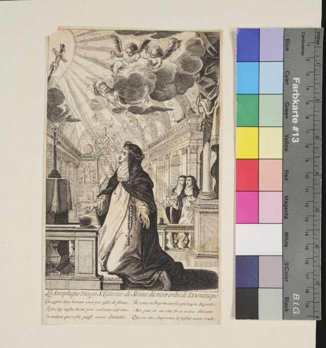 "Leben und Taten der Heiligen aus dem Orden der Dominikanerinnen", Katharina von Siena