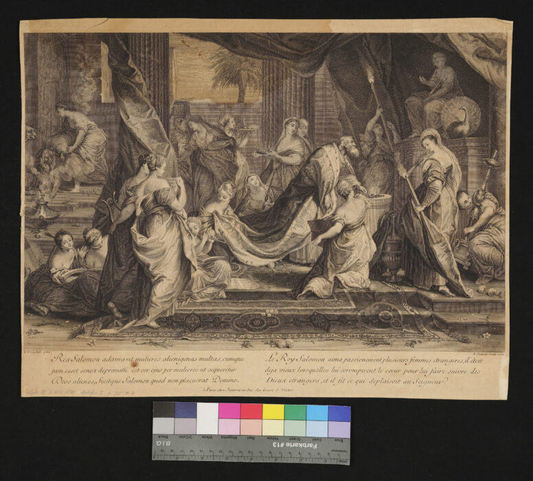 König Salomon opfert den Göttern