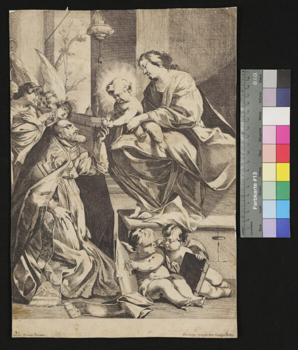 Die Jungfrau mit dem Jesukinde und S. Augustinus