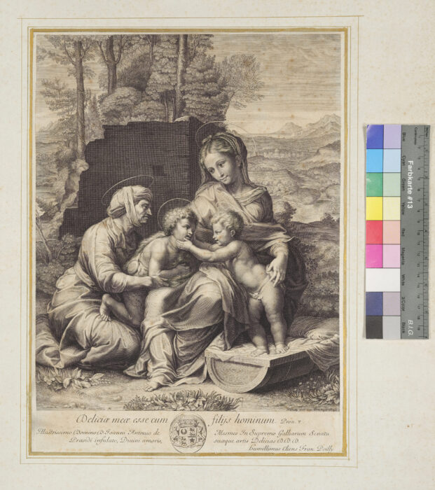 La Vierge au Berceau, Maria, Elisabeth, Jesus, Johannes der Täufer
