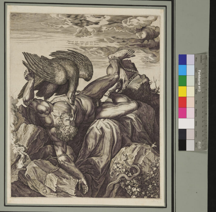 Prometheus, dem der Adler die Leber aus dem Leib reisst