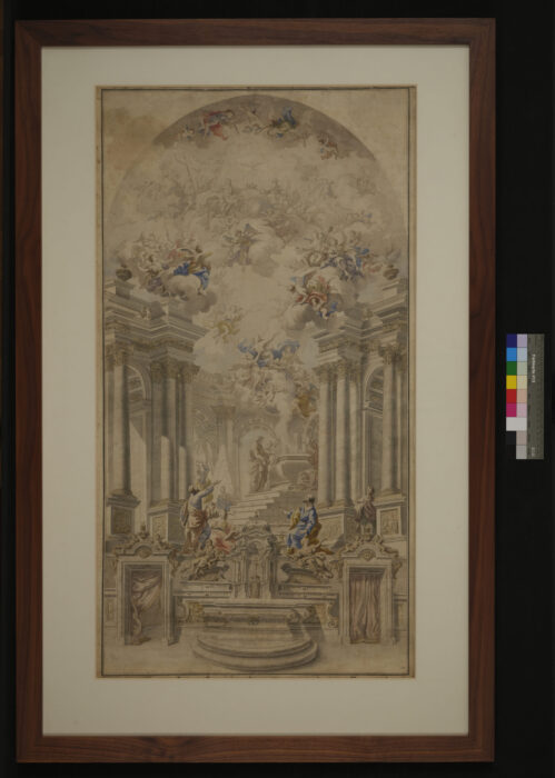 Entwurf Altarfresko Stiftskirche Spital am Pyhrn
