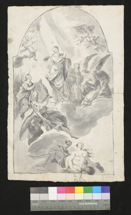 Entwurft Altarbild Maria Himmelfahrt
