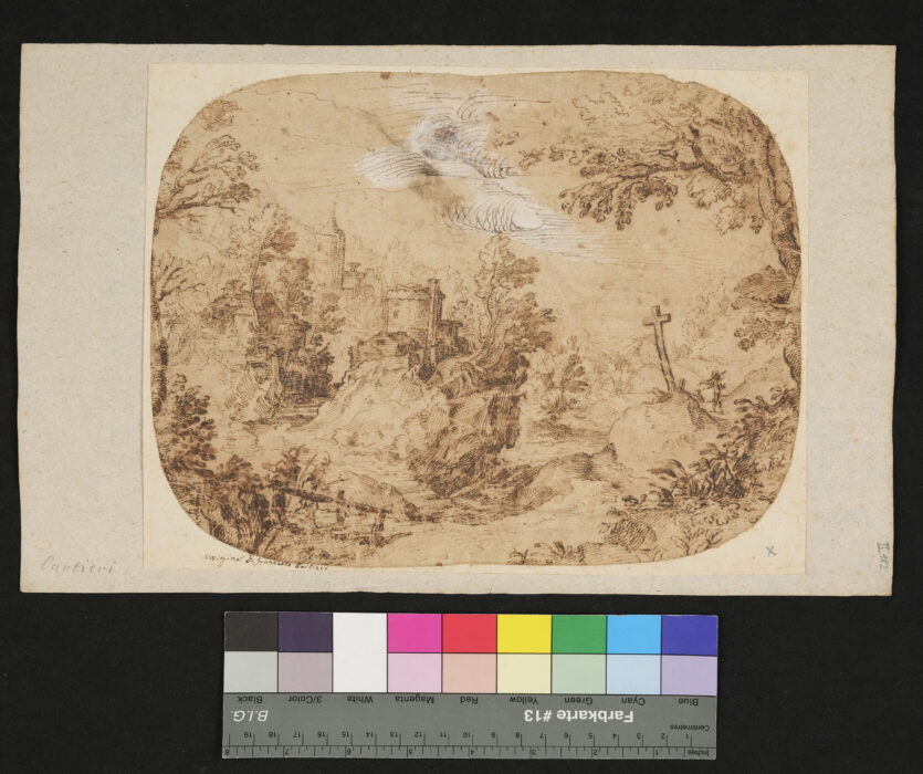 Landschaft mit Kreuz
