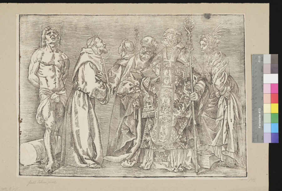 St. Georg mit St. Franciscus, 3 anderen Heiligen und der Heiligen Katharina