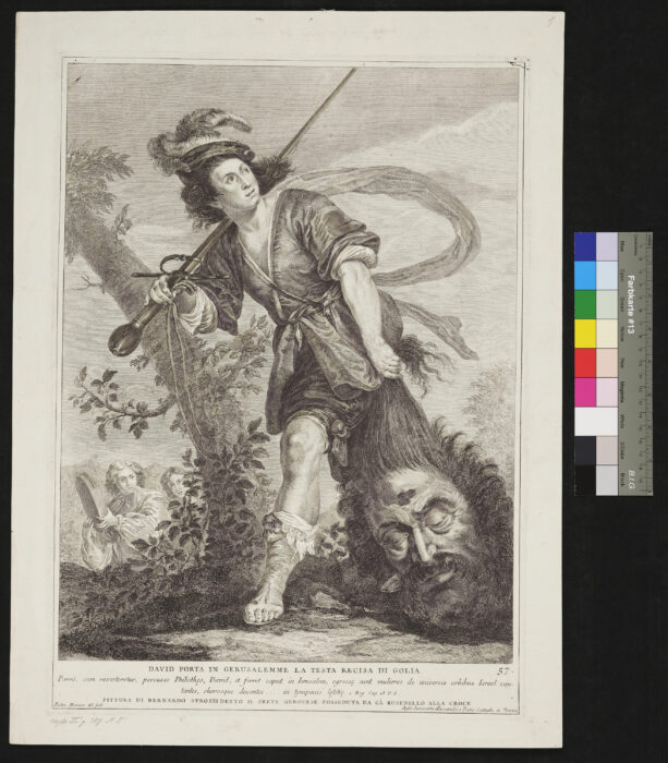 David mit Goliaths Haupt