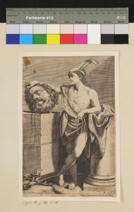 David mit dem Haupte Goliaths