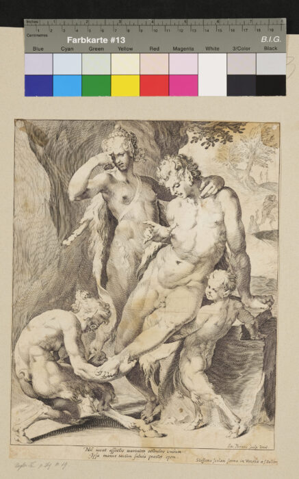 Ein junger Faun, dem der Satyr einen Dorn aus dem Fuß zieht