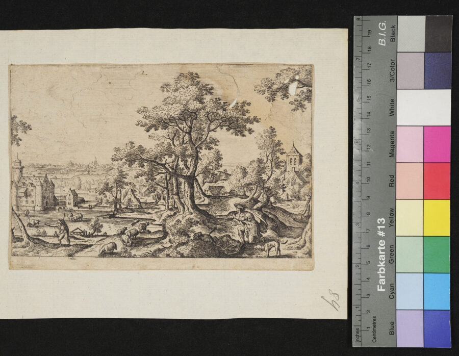 Landschaft mit Staffage, Cephalis und Prokris