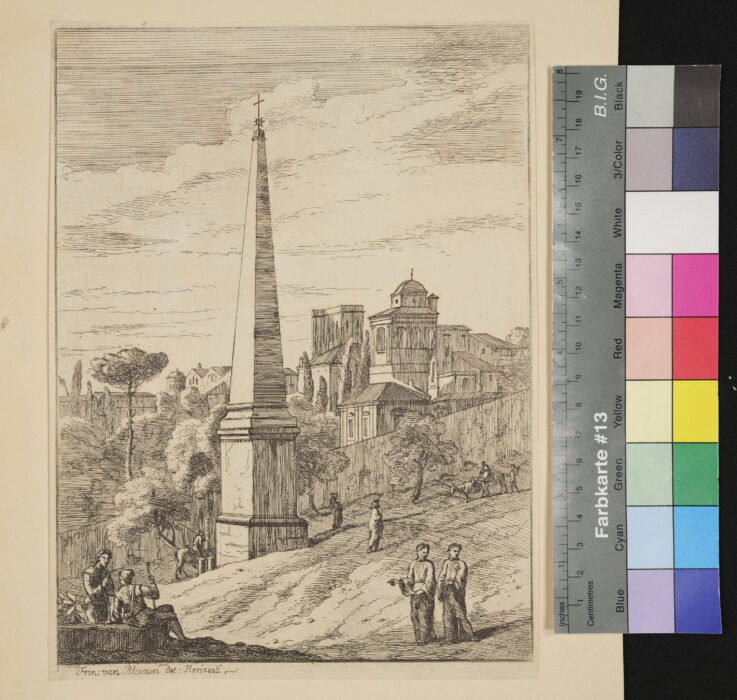 Folge italienischer Landschaften, Horizonti, Der Obelisk