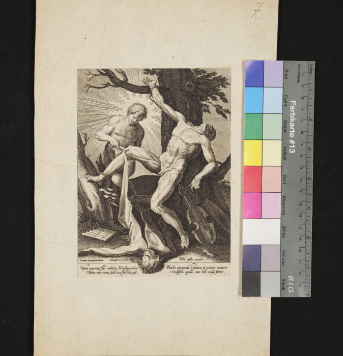 Apollo schindet den Marsyas