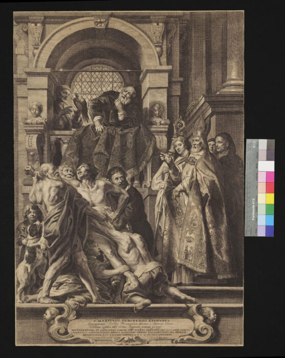 St. Martin, Bischof von Tours heilt den besessenen Knecht des Praefecten