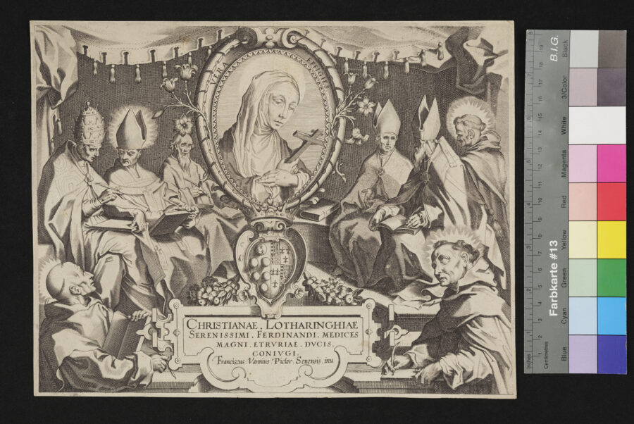 "12 Blätter: Das Leben und die Wunder der Heiligen Catharina von Siena", 1