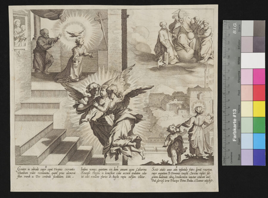 "12 Blätter: Das Leben und die Wunder der Heiligen Catharina von Siena", 2