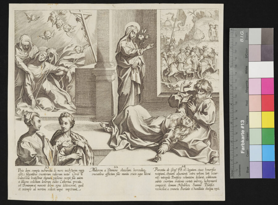 "12 Blätter: Das Leben und die Wunder der Heiligen Catharina von Siena", 9