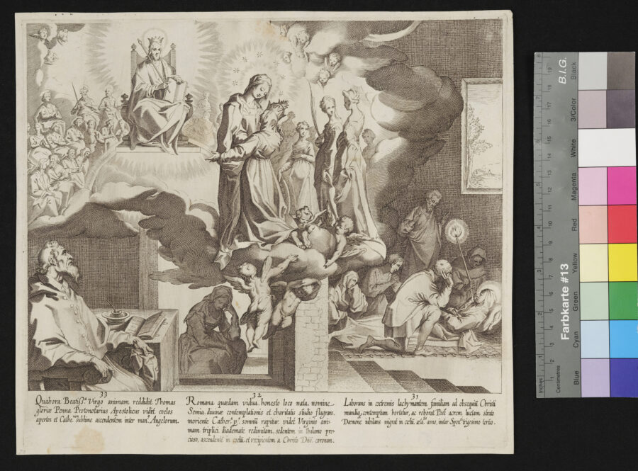 "12 Blätter: Das Leben und die Wunder der Heiligen Catharina von Siena", 12