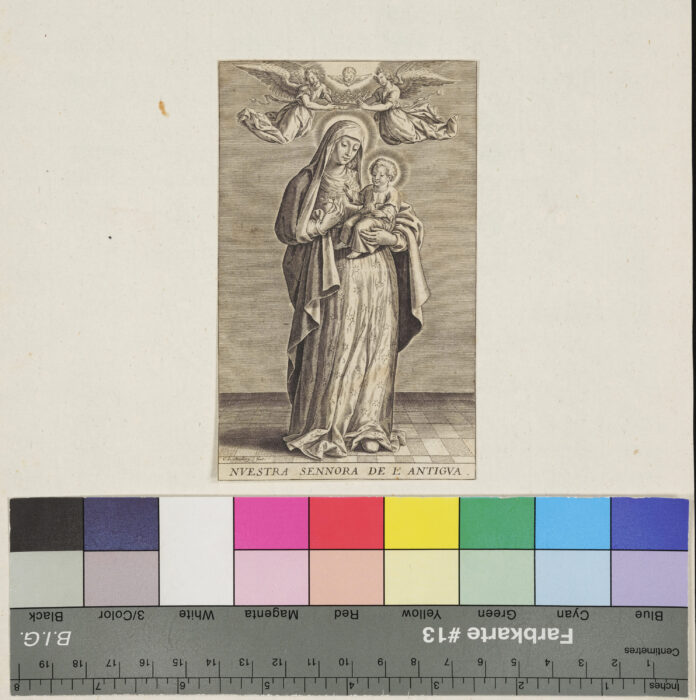 Maria mit dem Kinde von den Engeln gekrönt
