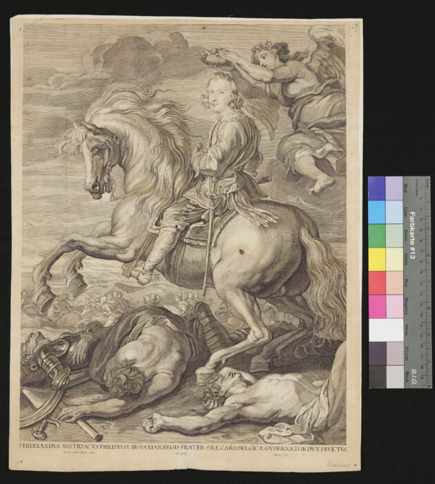 Erzherzog Ferdinand zu Pferde, Statthalter der Niederlande