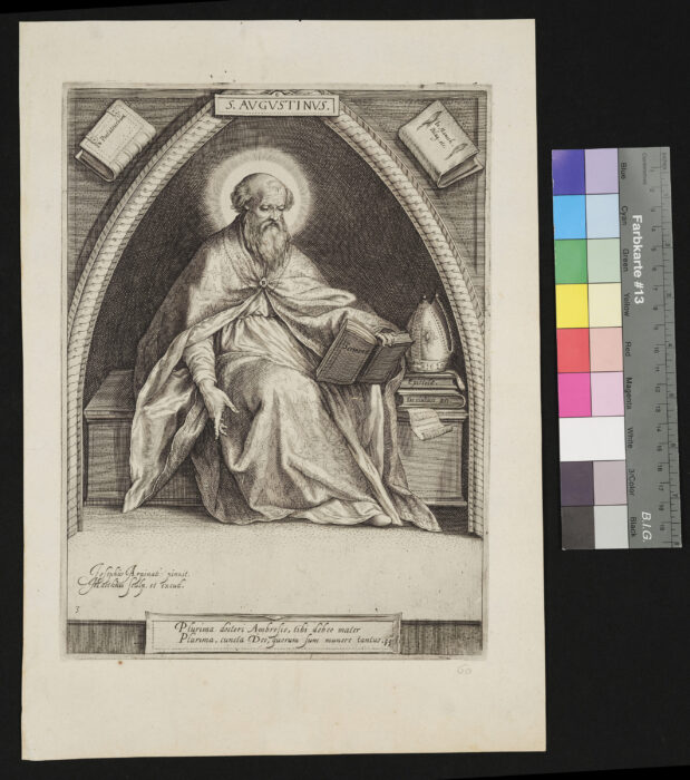 "4 Blätter: Die Kirchenväter.", Augustinus