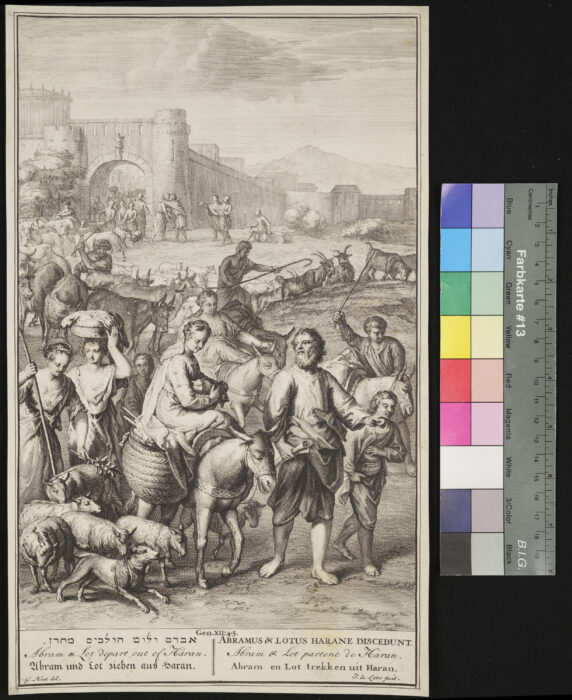 Abraham und Lot ziehen aus Haran, Gen 12,4.5