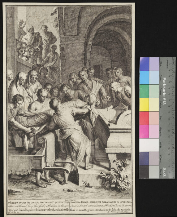 Isaak und Ismael begraben Abraham, Gen 25,9