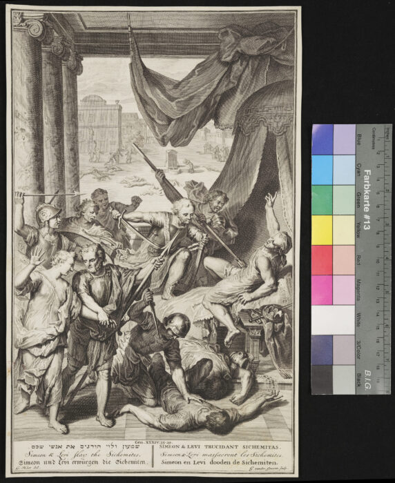 Simeon und Levi erwürgen die Sichemiten, Gen 34,25-29