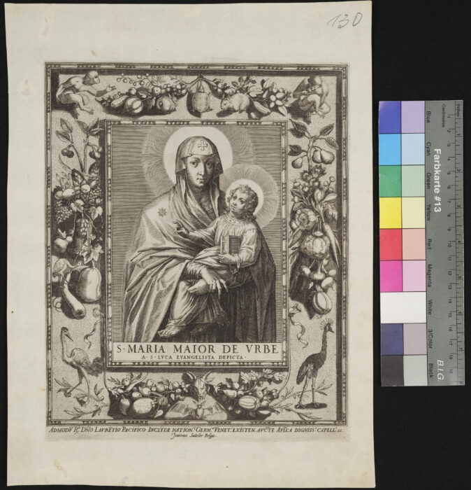 St. Maria Loretto nach dem Gemälde des Heiligen Lukas