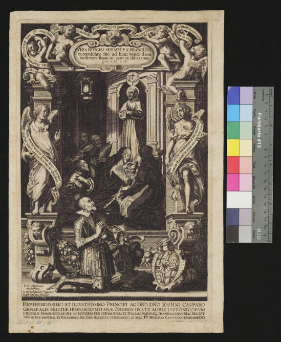 Vera Effigies Seraph. S. Francisci, Allegorische Darstellung