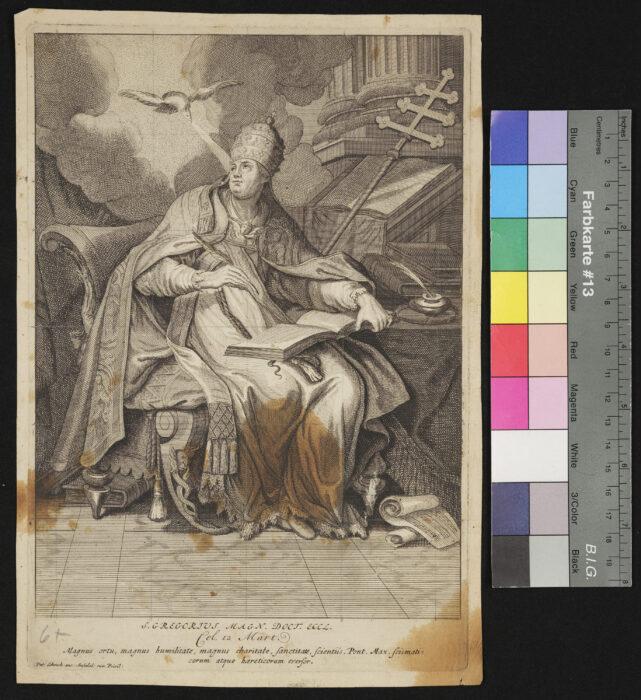"3 Blätter: Die Kirchenväter", Gregorius