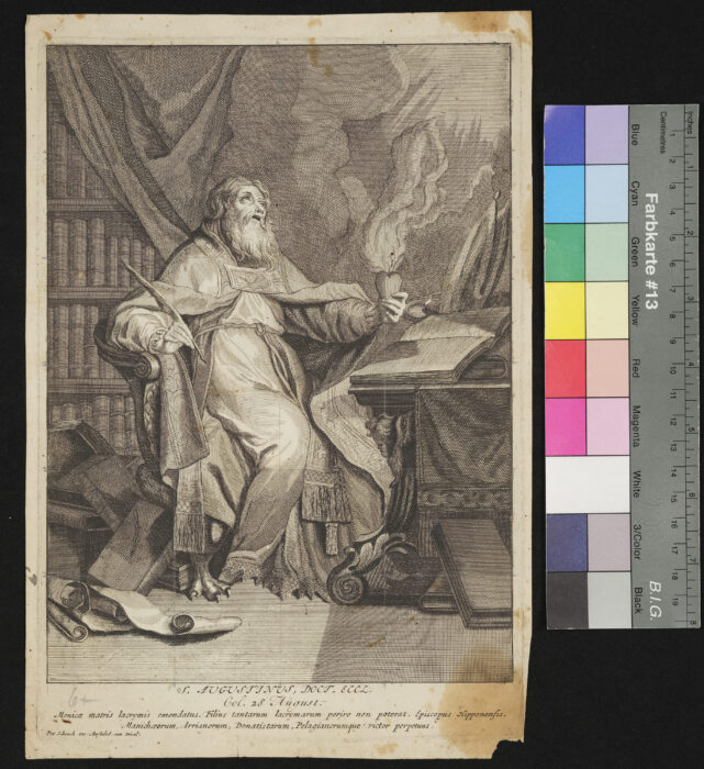 "3 Blätter: Die Kirchenväter", Augustinus