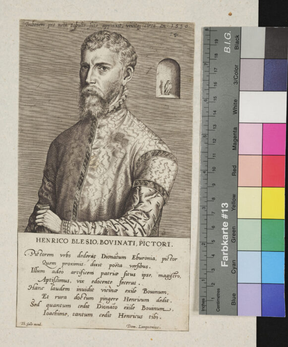 "11 Blätter aus der Folge der Bildnisse niederländischer Künstler", Henrico Blesio Bovinati