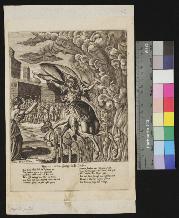 Marcus Curtius springt in die Grube
