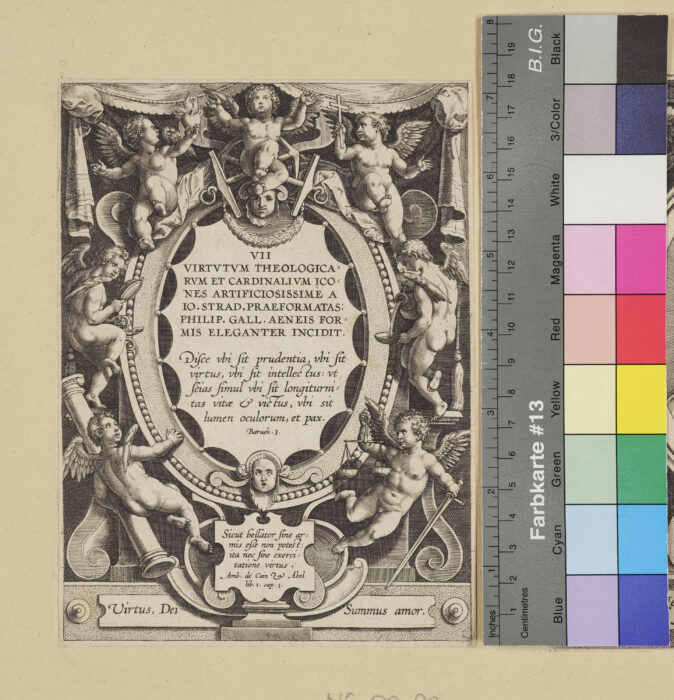 "Virtutum Theologicarum et Cardinalium Icones", Titelblatt, Baruch 3