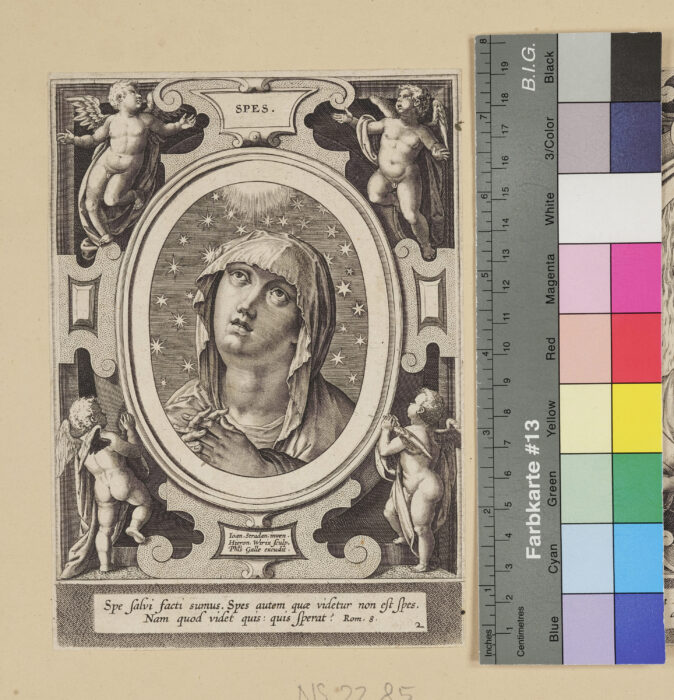 "Virtutum Theologicarum et Cardinalium Icones", Spes, Röm. 8