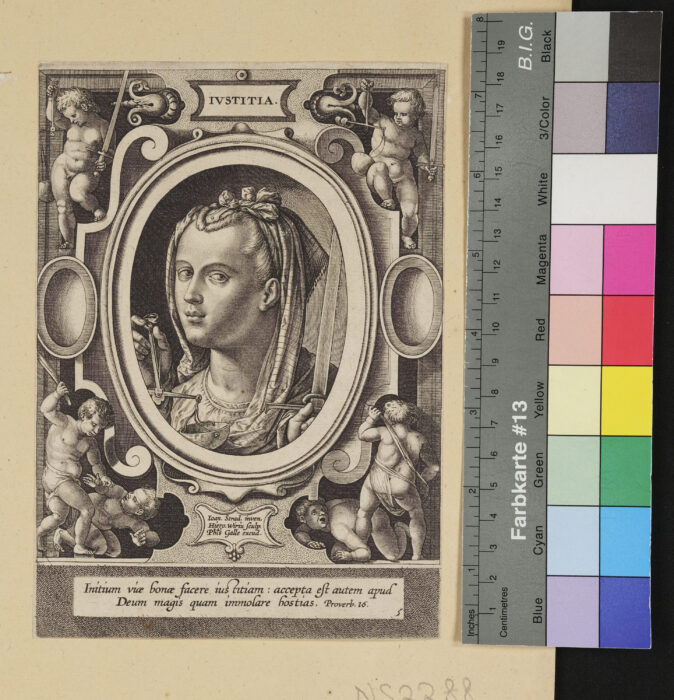 "Virtutum Theologicarum et Cardinalium Icones", Iustitia, Proverb 16